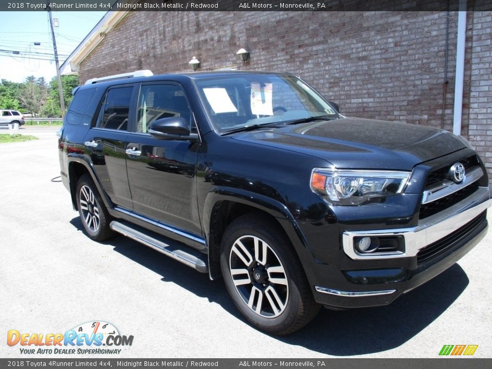 2018 Toyota 4Runner Limited 4x4 Midnight Black Metallic / Redwood Photo #9