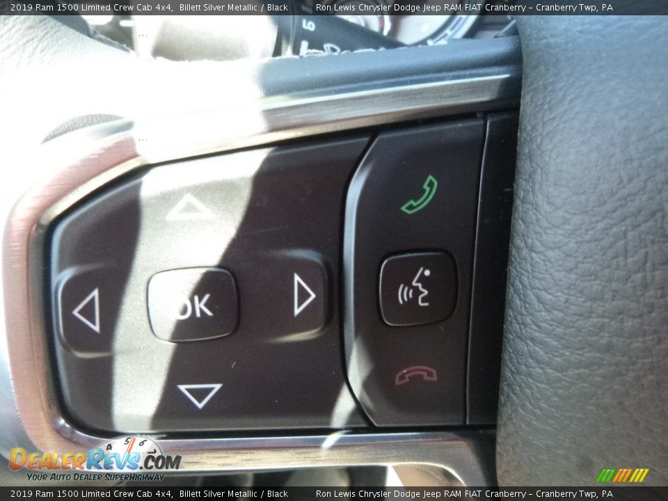 2019 Ram 1500 Limited Crew Cab 4x4 Billett Silver Metallic / Black Photo #18