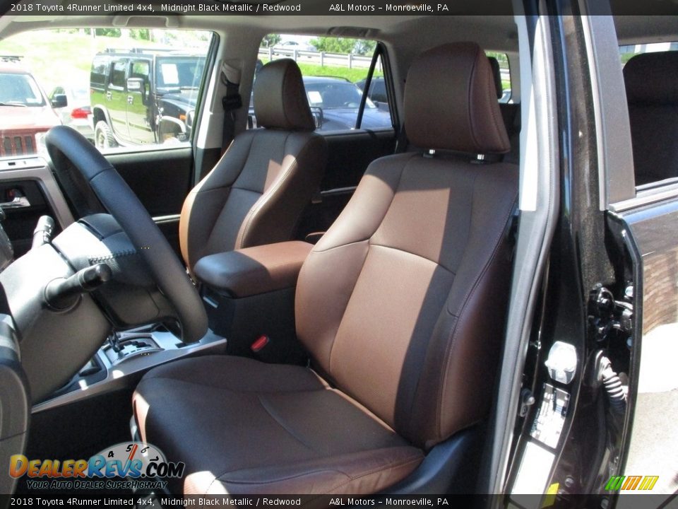2018 Toyota 4Runner Limited 4x4 Midnight Black Metallic / Redwood Photo #12