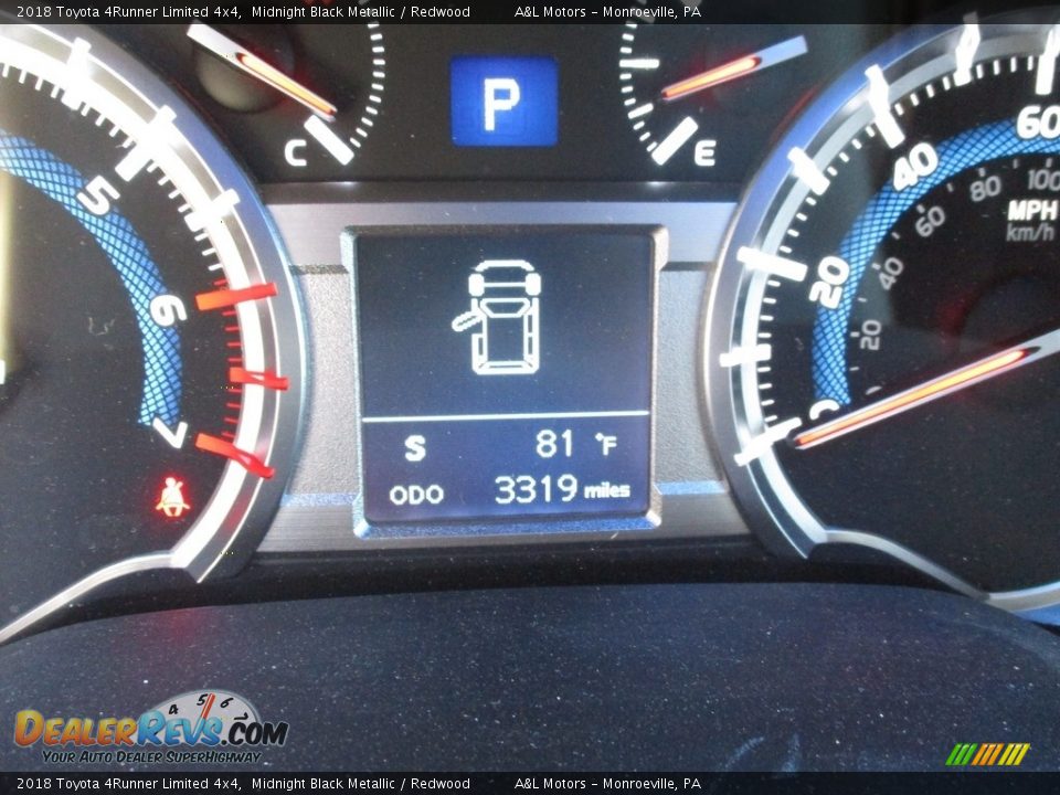 2018 Toyota 4Runner Limited 4x4 Midnight Black Metallic / Redwood Photo #20