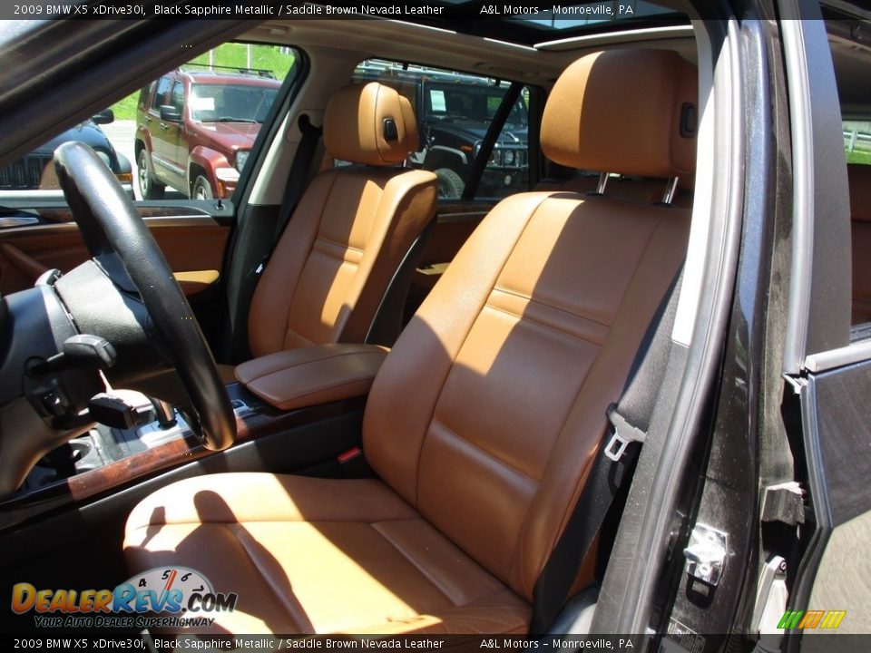 2009 BMW X5 xDrive30i Black Sapphire Metallic / Saddle Brown Nevada Leather Photo #12
