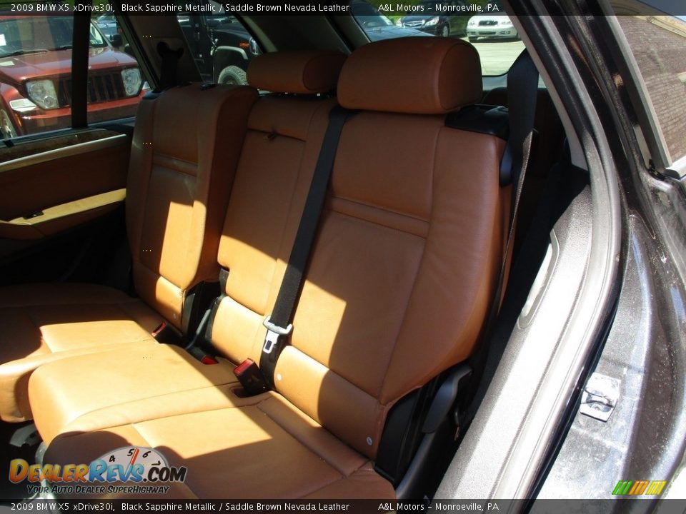 2009 BMW X5 xDrive30i Black Sapphire Metallic / Saddle Brown Nevada Leather Photo #13