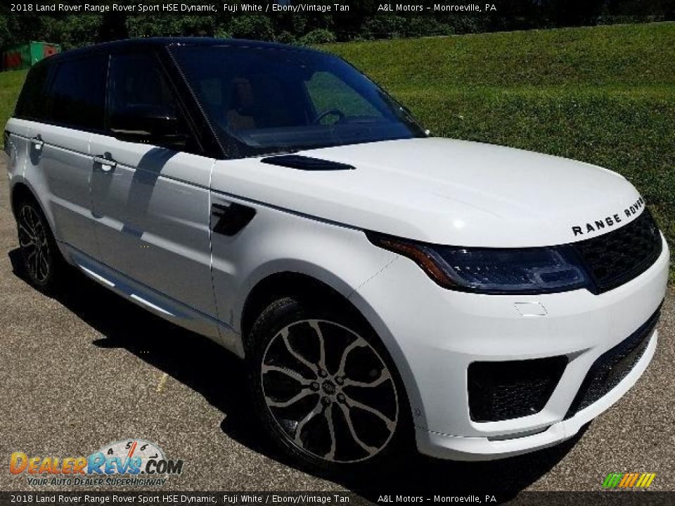 2018 Land Rover Range Rover Sport HSE Dynamic Fuji White / Ebony/Vintage Tan Photo #1
