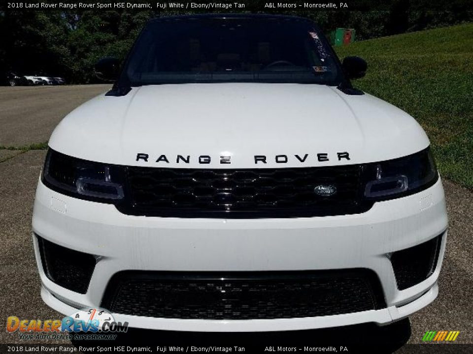 2018 Land Rover Range Rover Sport HSE Dynamic Fuji White / Ebony/Vintage Tan Photo #8