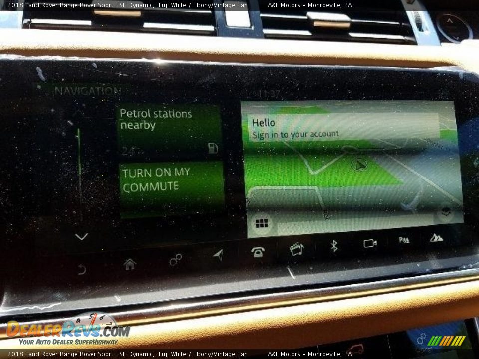 2018 Land Rover Range Rover Sport HSE Dynamic Fuji White / Ebony/Vintage Tan Photo #12