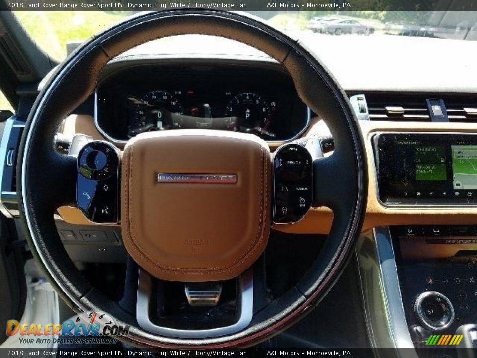 2018 Land Rover Range Rover Sport HSE Dynamic Fuji White / Ebony/Vintage Tan Photo #15