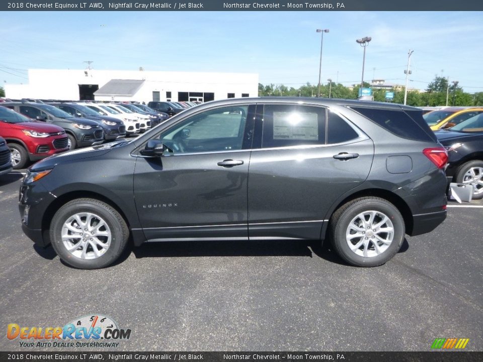 2018 Chevrolet Equinox LT AWD Nightfall Gray Metallic / Jet Black Photo #2