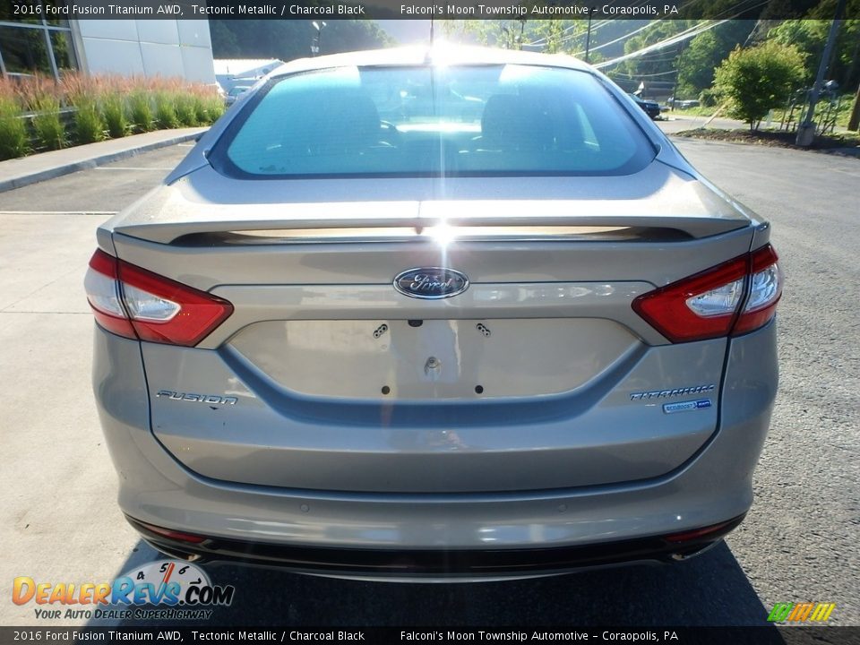 2016 Ford Fusion Titanium AWD Tectonic Metallic / Charcoal Black Photo #3