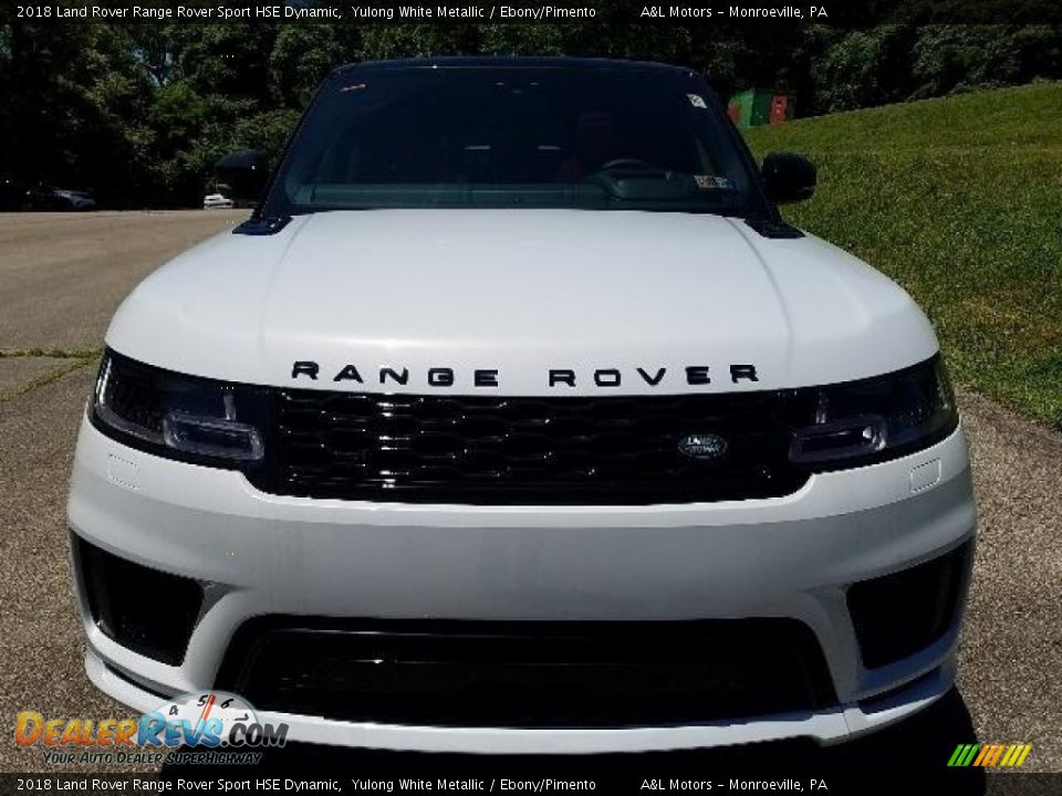 2018 Land Rover Range Rover Sport HSE Dynamic Yulong White Metallic / Ebony/Pimento Photo #8