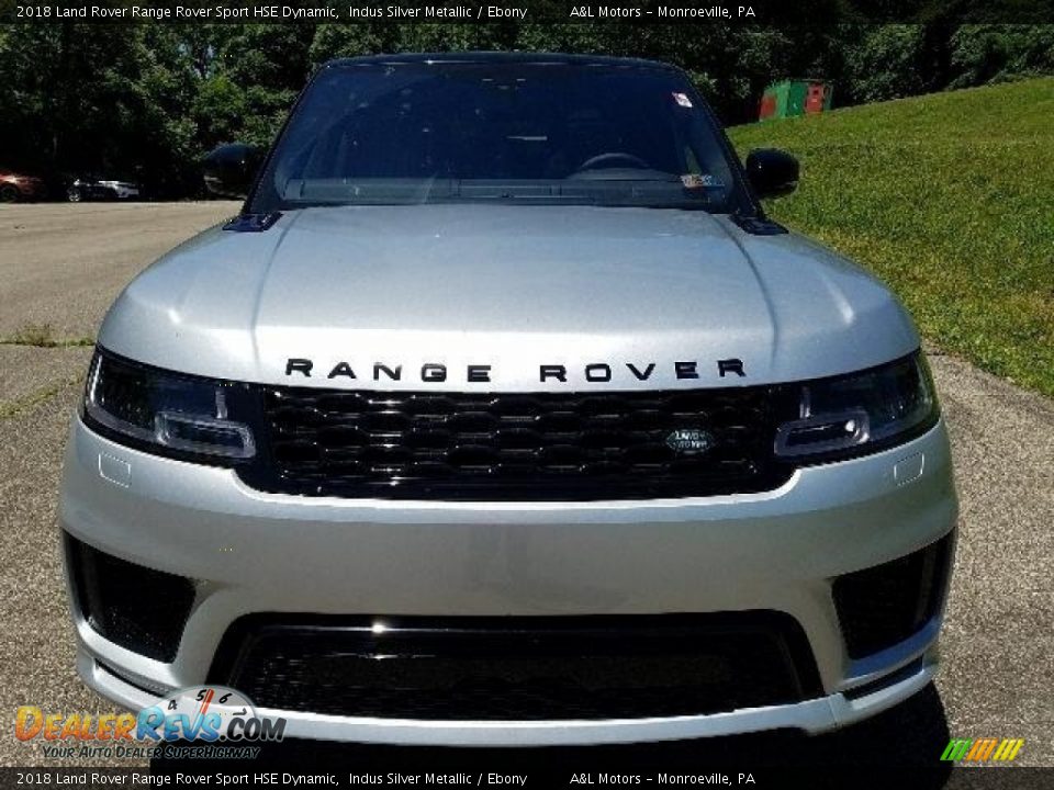 2018 Land Rover Range Rover Sport HSE Dynamic Indus Silver Metallic / Ebony Photo #8