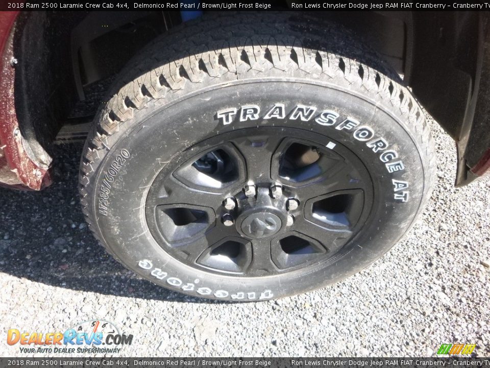 2018 Ram 2500 Laramie Crew Cab 4x4 Delmonico Red Pearl / Brown/Light Frost Beige Photo #9