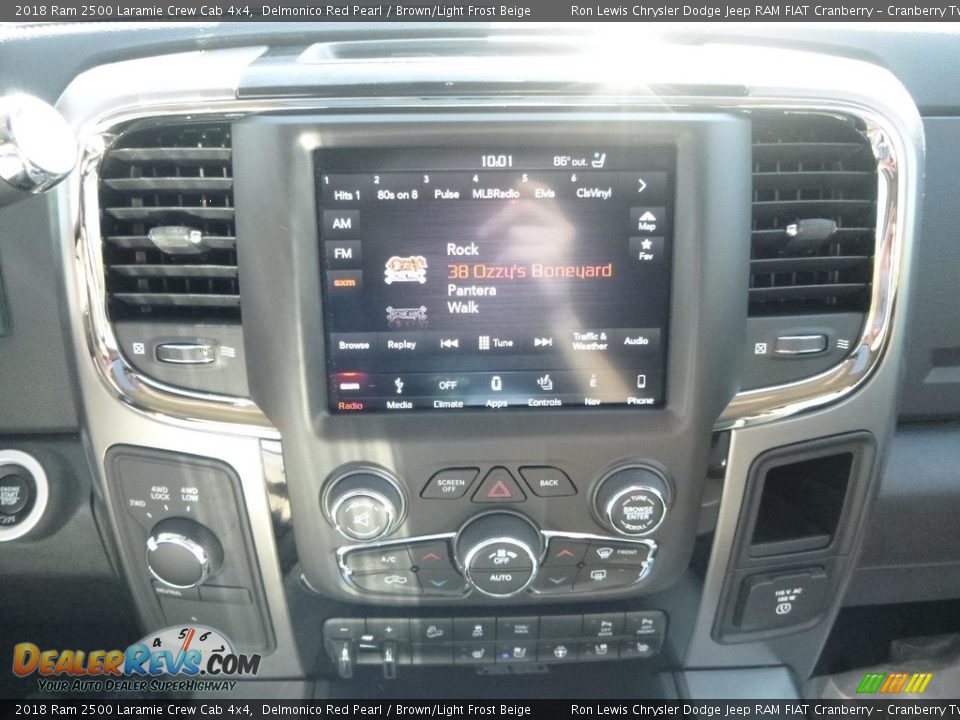 2018 Ram 2500 Laramie Crew Cab 4x4 Delmonico Red Pearl / Brown/Light Frost Beige Photo #18