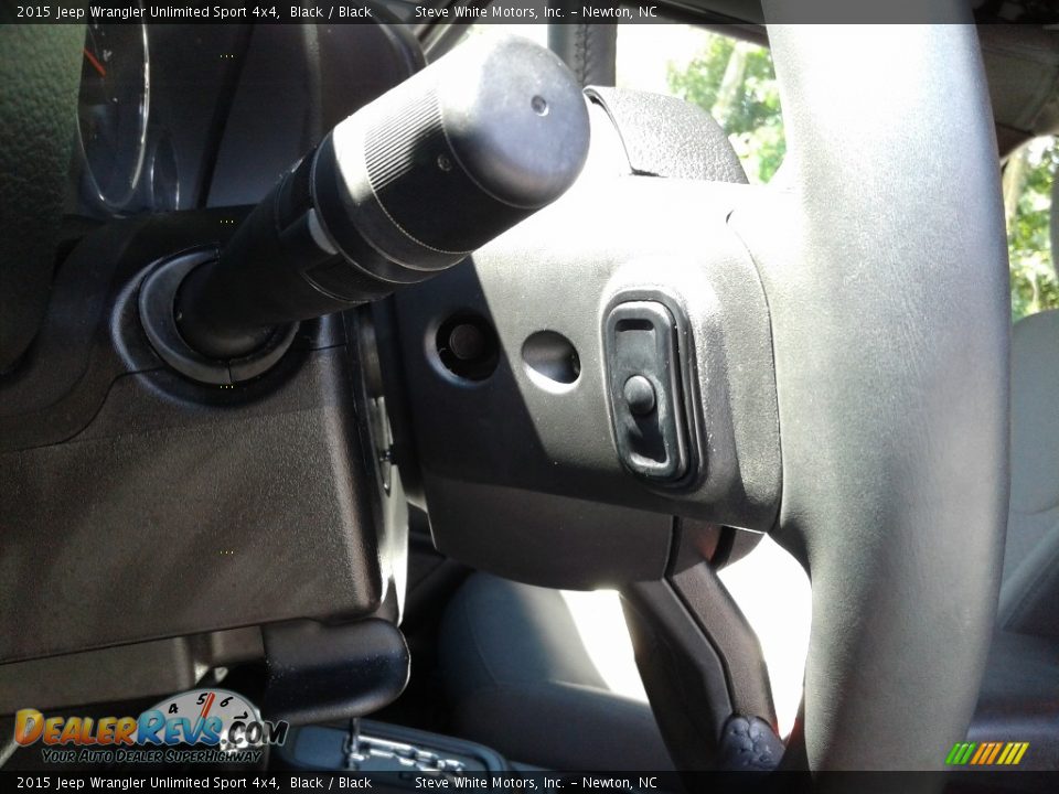 2015 Jeep Wrangler Unlimited Sport 4x4 Black / Black Photo #15