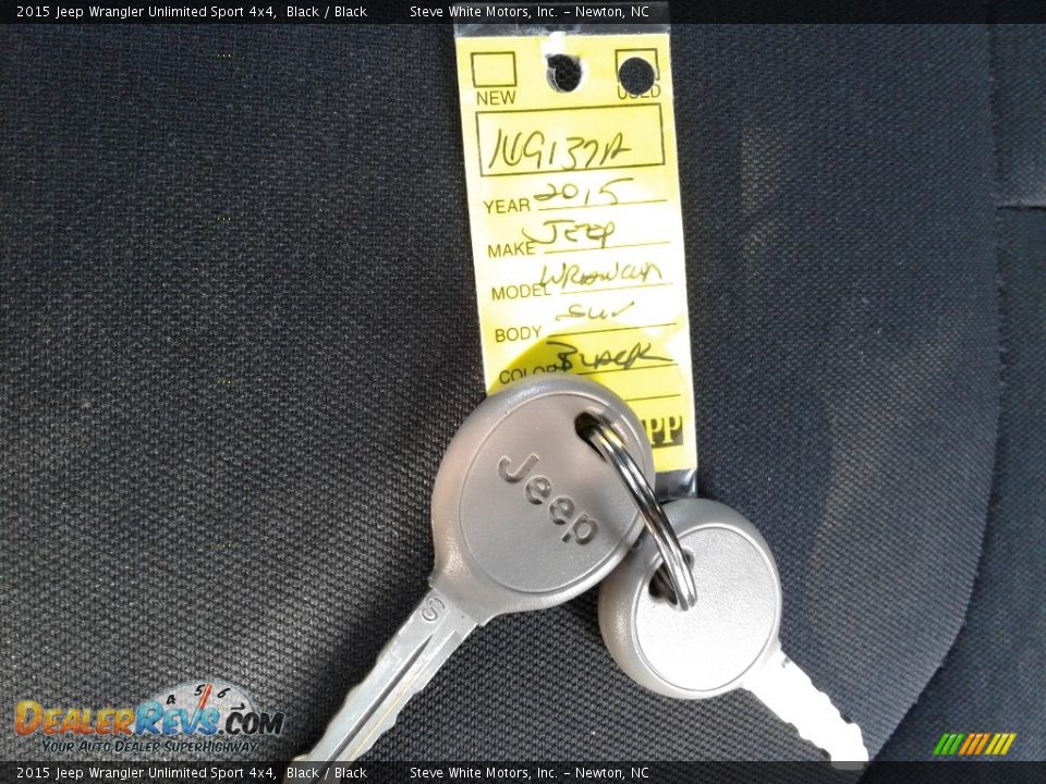 2015 Jeep Wrangler Unlimited Sport 4x4 Black / Black Photo #26