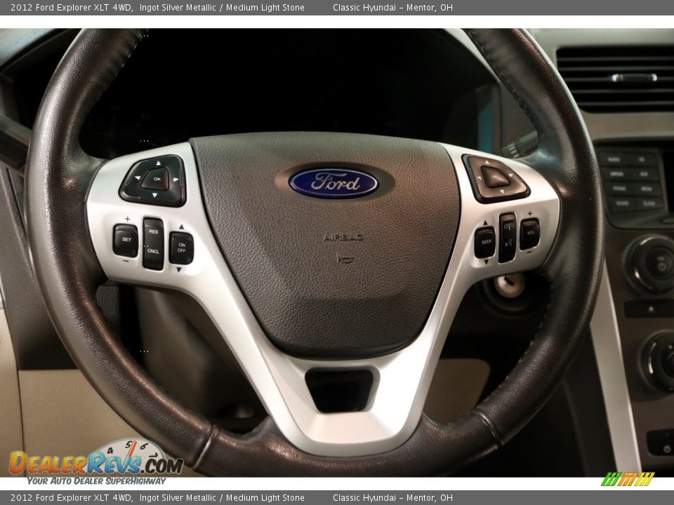2012 Ford Explorer XLT 4WD Ingot Silver Metallic / Medium Light Stone Photo #7