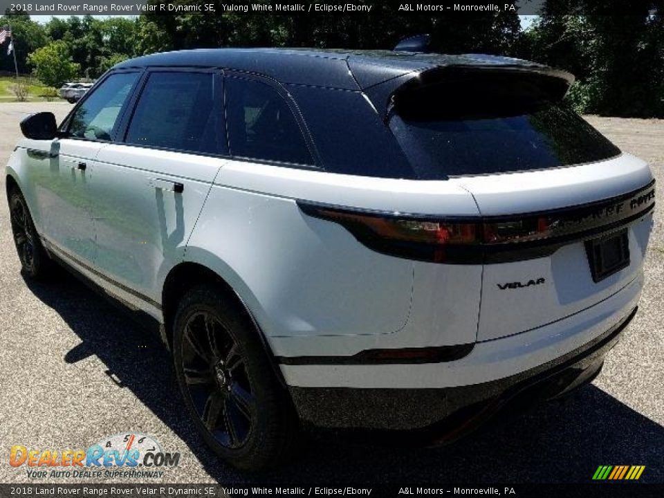 2018 Land Rover Range Rover Velar R Dynamic SE Yulong White Metallic / Eclipse/Ebony Photo #2