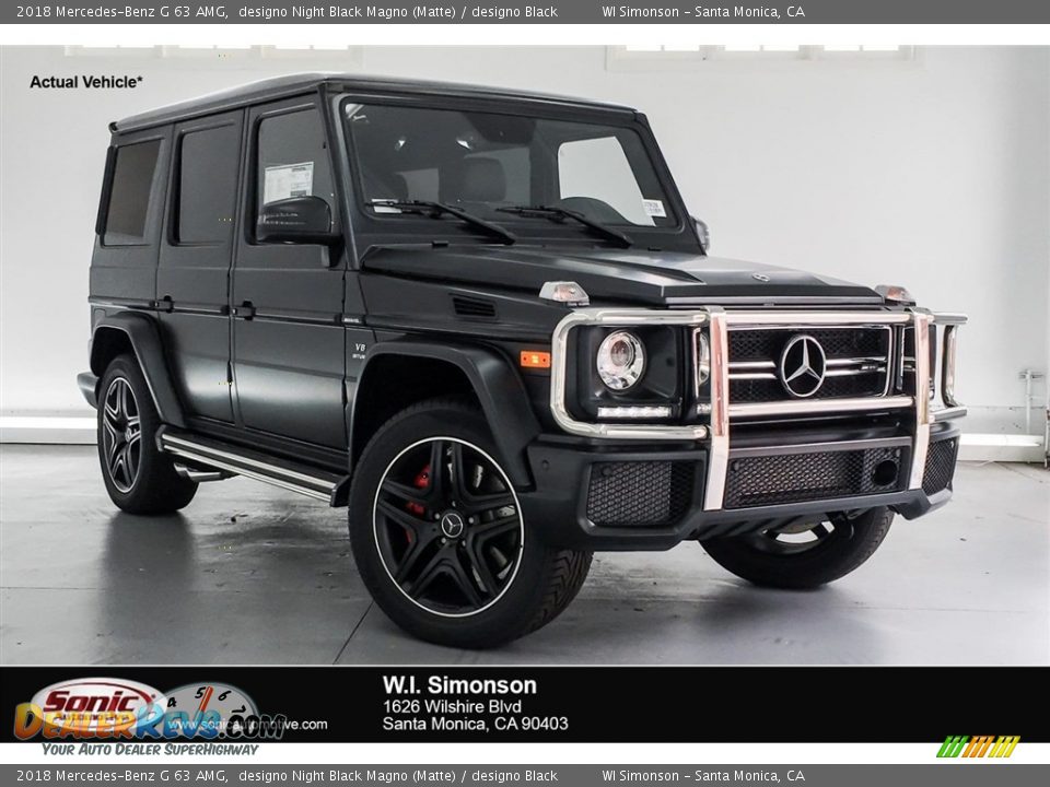 2018 Mercedes-Benz G 63 AMG designo Night Black Magno (Matte) / designo Black Photo #1