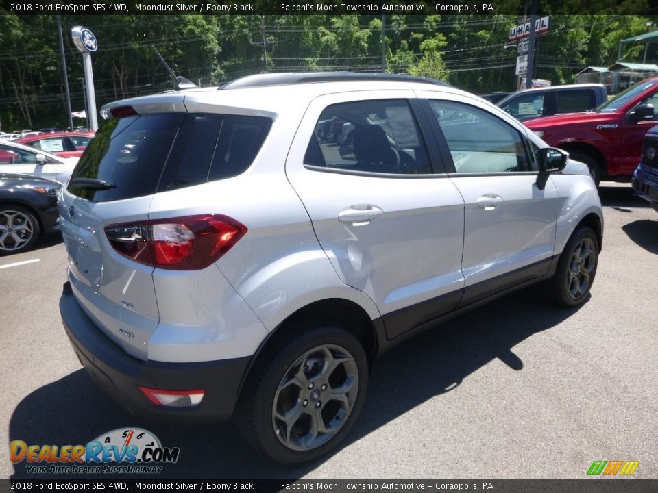 2018 Ford EcoSport SES 4WD Moondust Silver / Ebony Black Photo #2