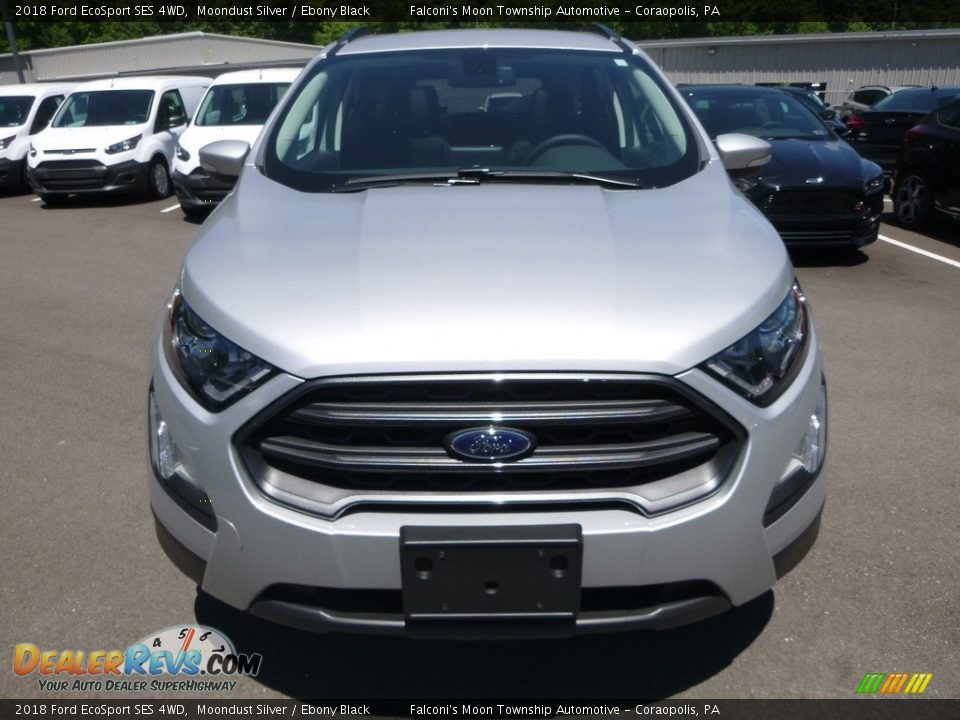 2018 Ford EcoSport SES 4WD Moondust Silver / Ebony Black Photo #4