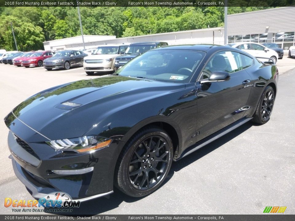 2018 Ford Mustang EcoBoost Fastback Shadow Black / Ebony Photo #5