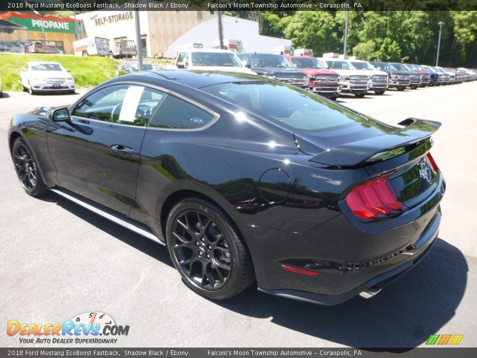 2018 Ford Mustang EcoBoost Fastback Shadow Black / Ebony Photo #6