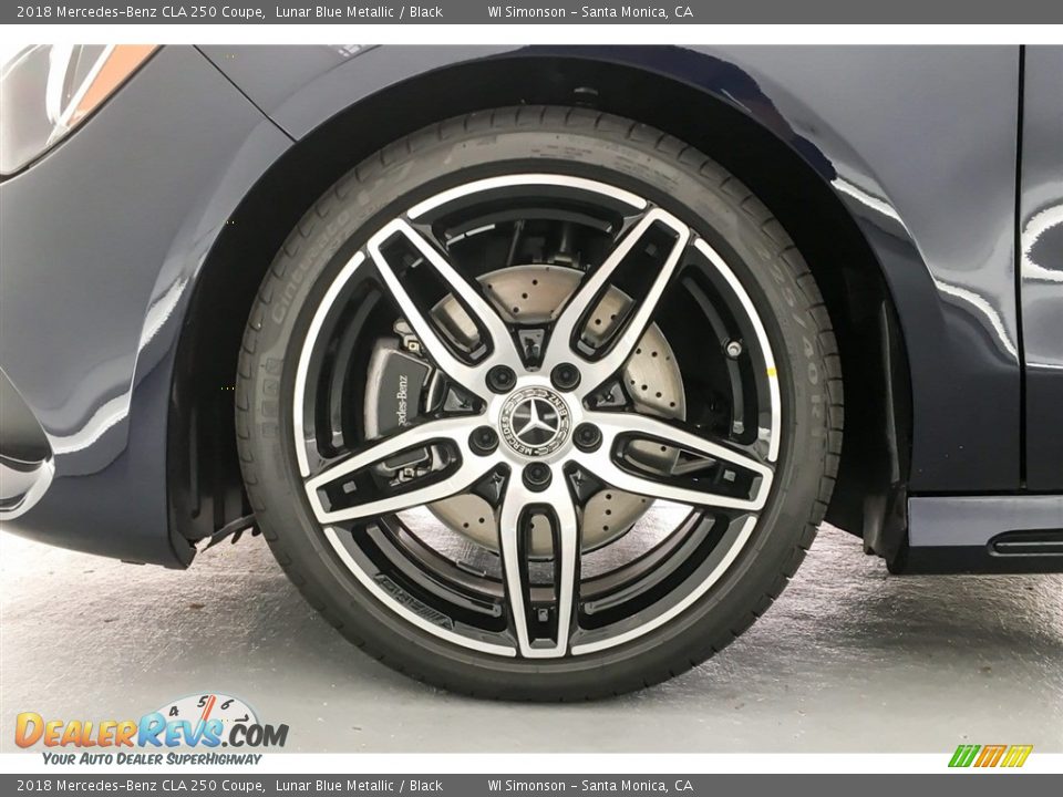 2018 Mercedes-Benz CLA 250 Coupe Lunar Blue Metallic / Black Photo #9