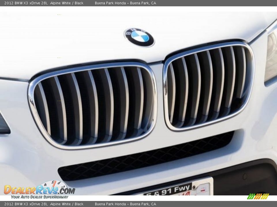 2012 BMW X3 xDrive 28i Alpine White / Black Photo #8