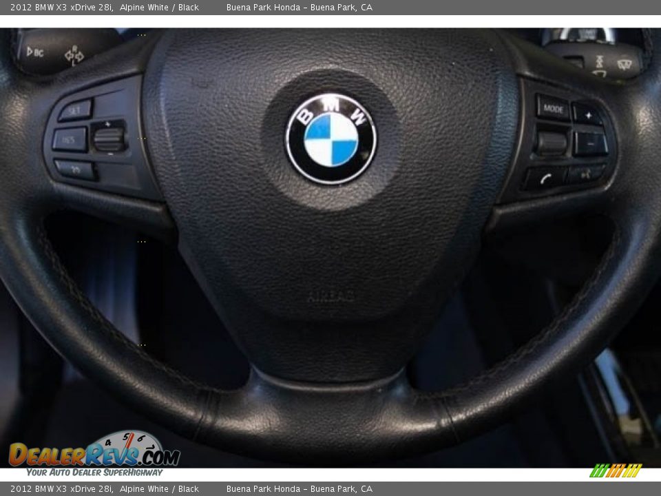 2012 BMW X3 xDrive 28i Alpine White / Black Photo #14