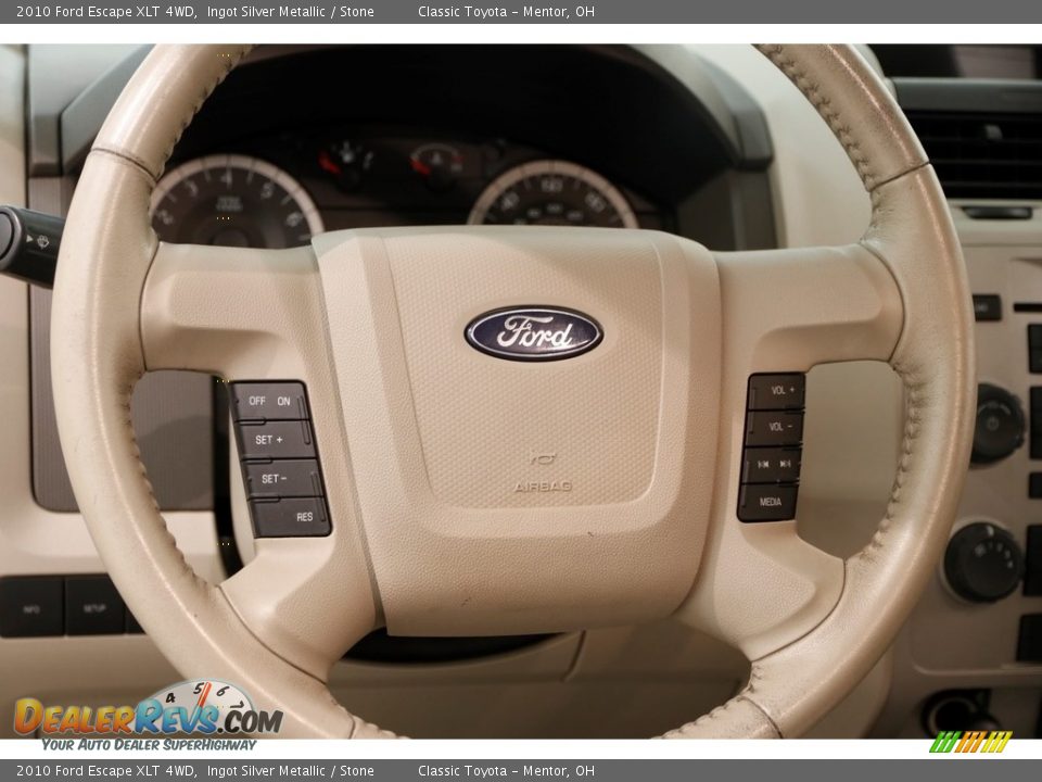 2010 Ford Escape XLT 4WD Ingot Silver Metallic / Stone Photo #8