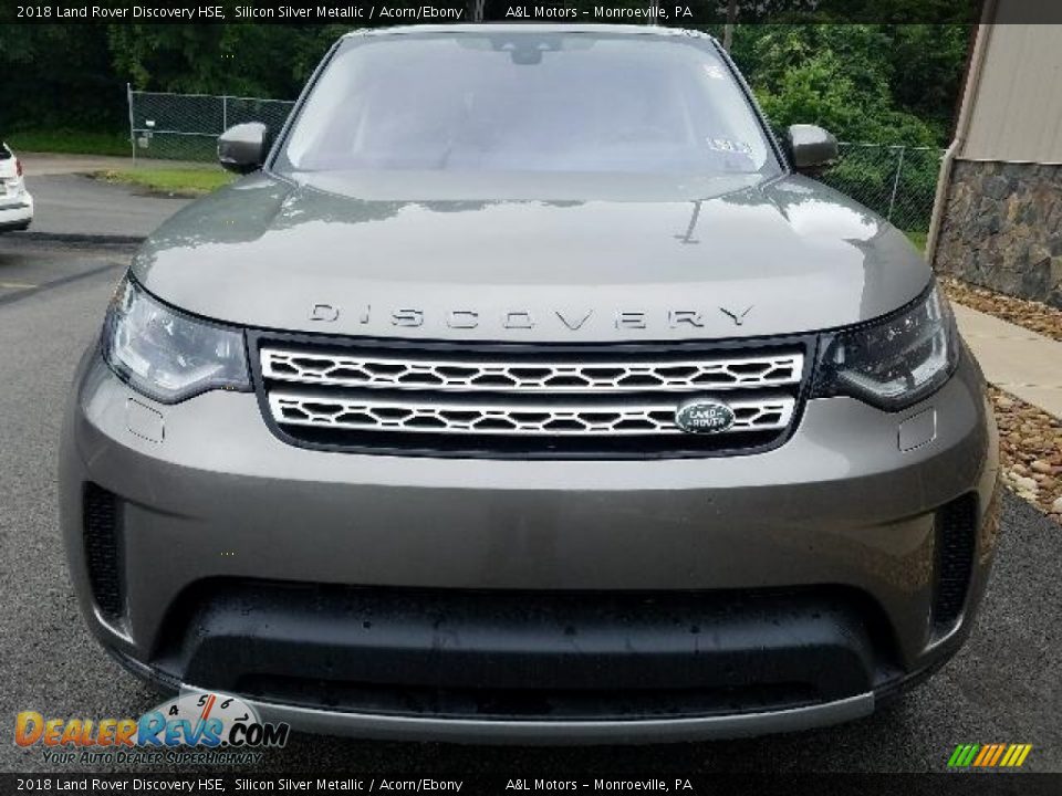 2018 Land Rover Discovery HSE Silicon Silver Metallic / Acorn/Ebony Photo #8