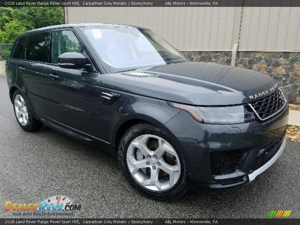 2018 Land Rover Range Rover Sport HSE Carpathian Grey Metallic / Ebony/Ivory Photo #1