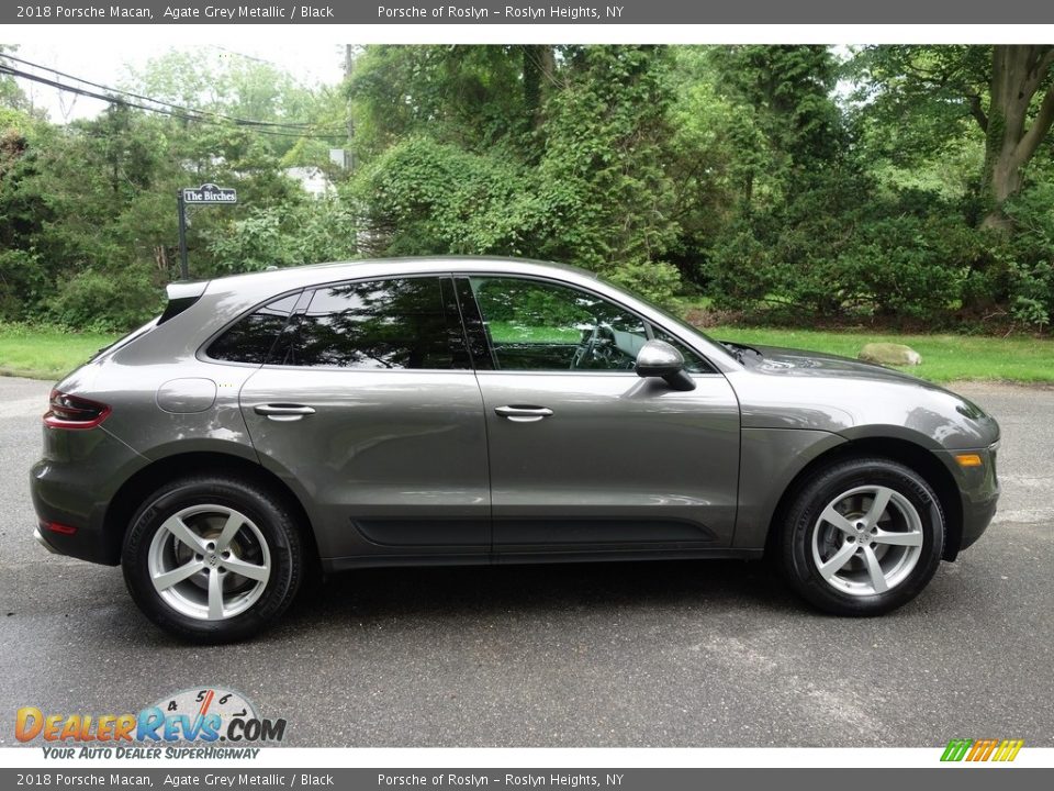 2018 Porsche Macan Agate Grey Metallic / Black Photo #7