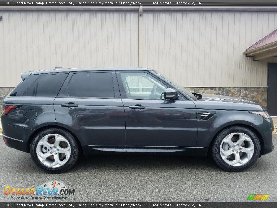 2018 Land Rover Range Rover Sport HSE Carpathian Grey Metallic / Ebony/Ivory Photo #6