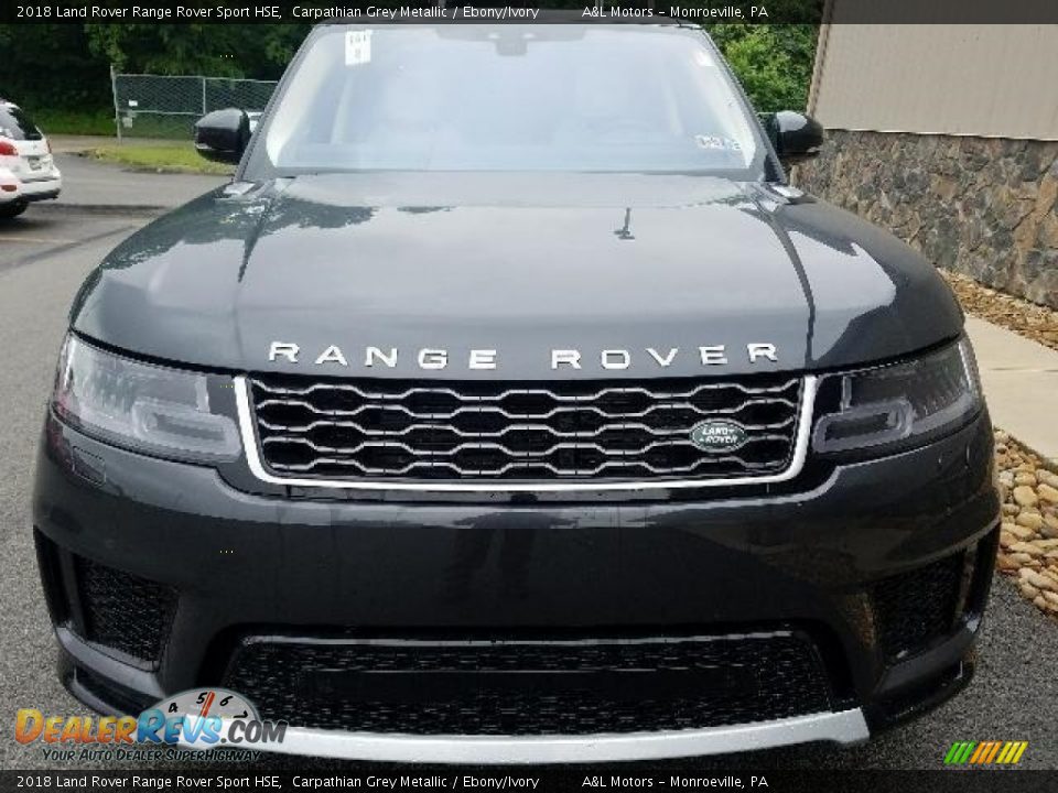 2018 Land Rover Range Rover Sport HSE Carpathian Grey Metallic / Ebony/Ivory Photo #8