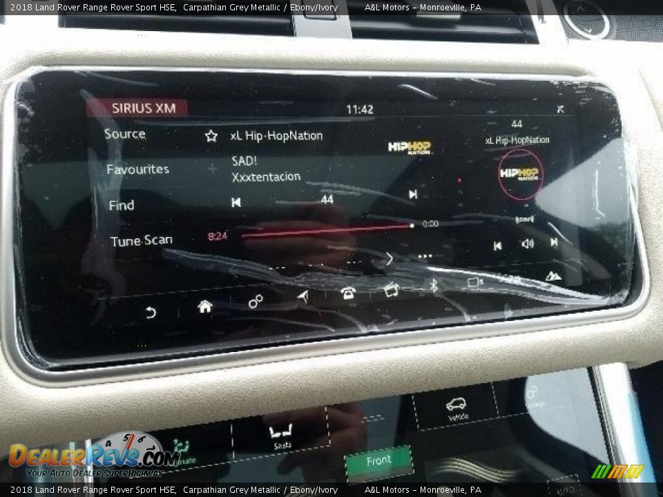 2018 Land Rover Range Rover Sport HSE Carpathian Grey Metallic / Ebony/Ivory Photo #12