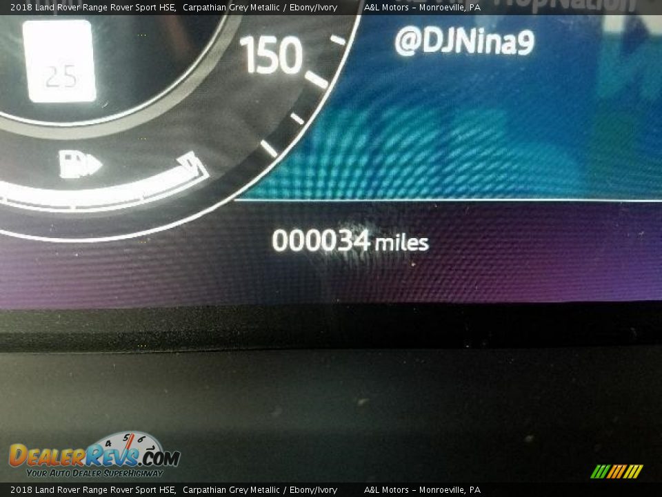 2018 Land Rover Range Rover Sport HSE Carpathian Grey Metallic / Ebony/Ivory Photo #14