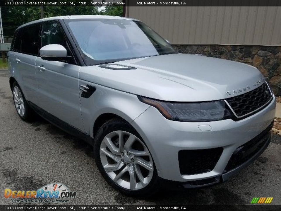 2018 Land Rover Range Rover Sport HSE Indus Silver Metallic / Ebony Photo #1