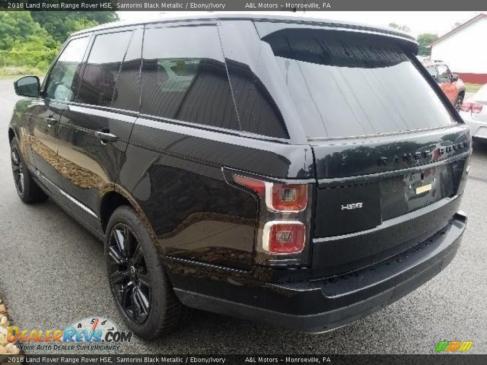 2018 Land Rover Range Rover HSE Santorini Black Metallic / Ebony/Ivory Photo #2