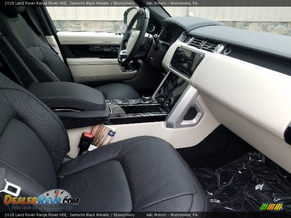 2018 Land Rover Range Rover HSE Santorini Black Metallic / Ebony/Ivory Photo #3
