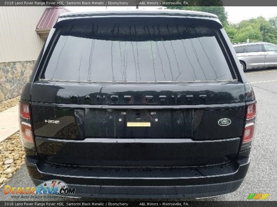 2018 Land Rover Range Rover HSE Santorini Black Metallic / Ebony/Ivory Photo #7