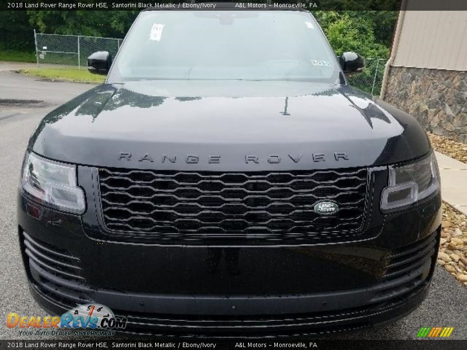 2018 Land Rover Range Rover HSE Santorini Black Metallic / Ebony/Ivory Photo #8