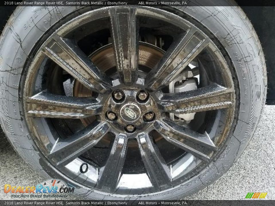2018 Land Rover Range Rover HSE Santorini Black Metallic / Ebony/Ivory Photo #9