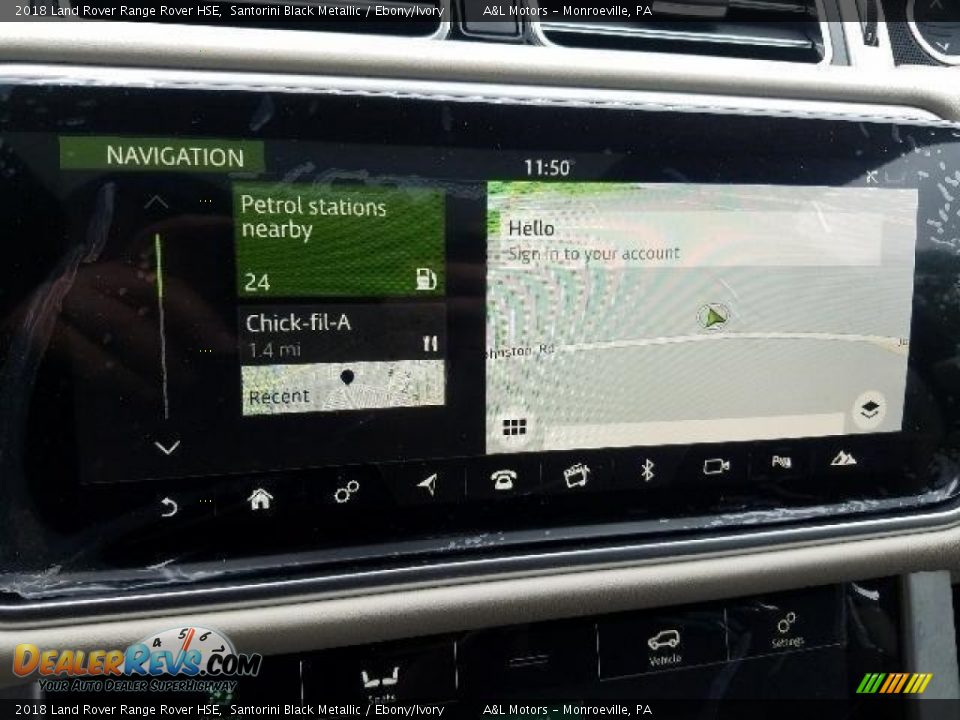 2018 Land Rover Range Rover HSE Santorini Black Metallic / Ebony/Ivory Photo #10