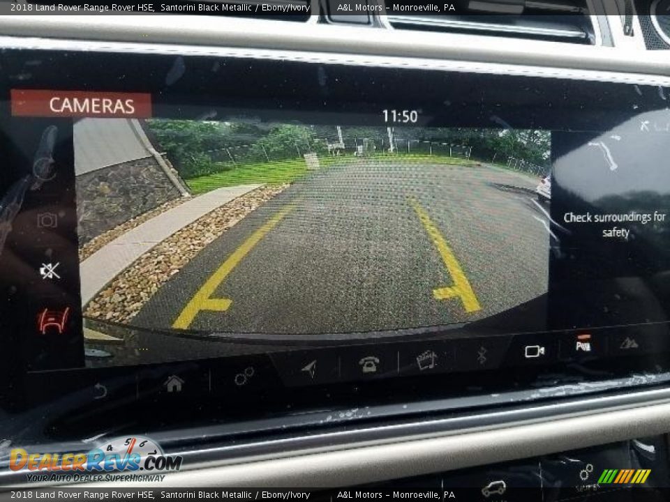 2018 Land Rover Range Rover HSE Santorini Black Metallic / Ebony/Ivory Photo #11