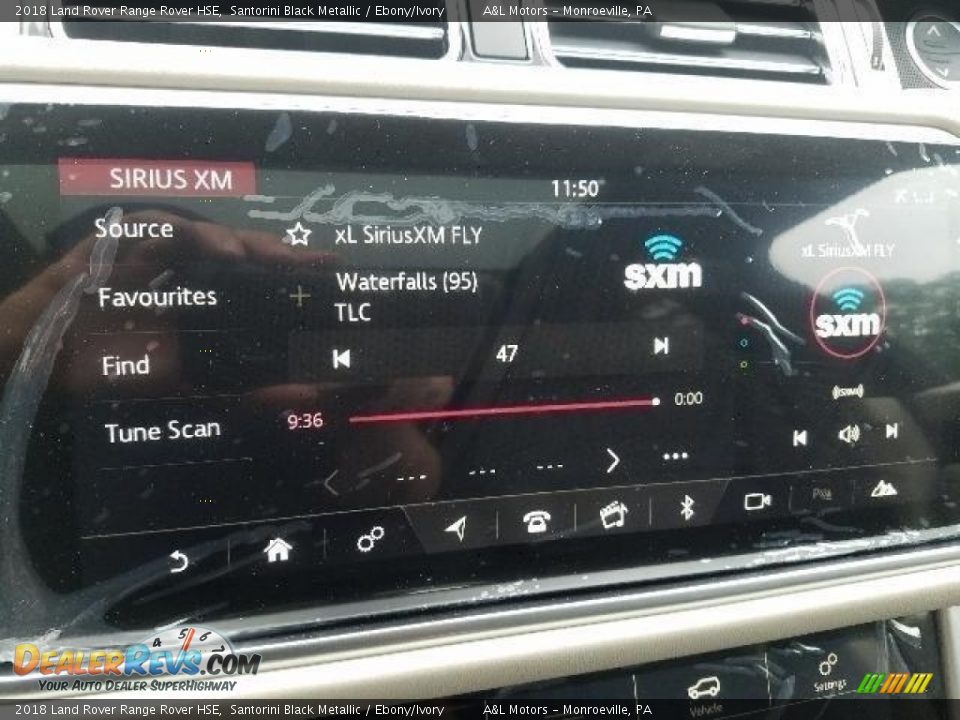 2018 Land Rover Range Rover HSE Santorini Black Metallic / Ebony/Ivory Photo #12