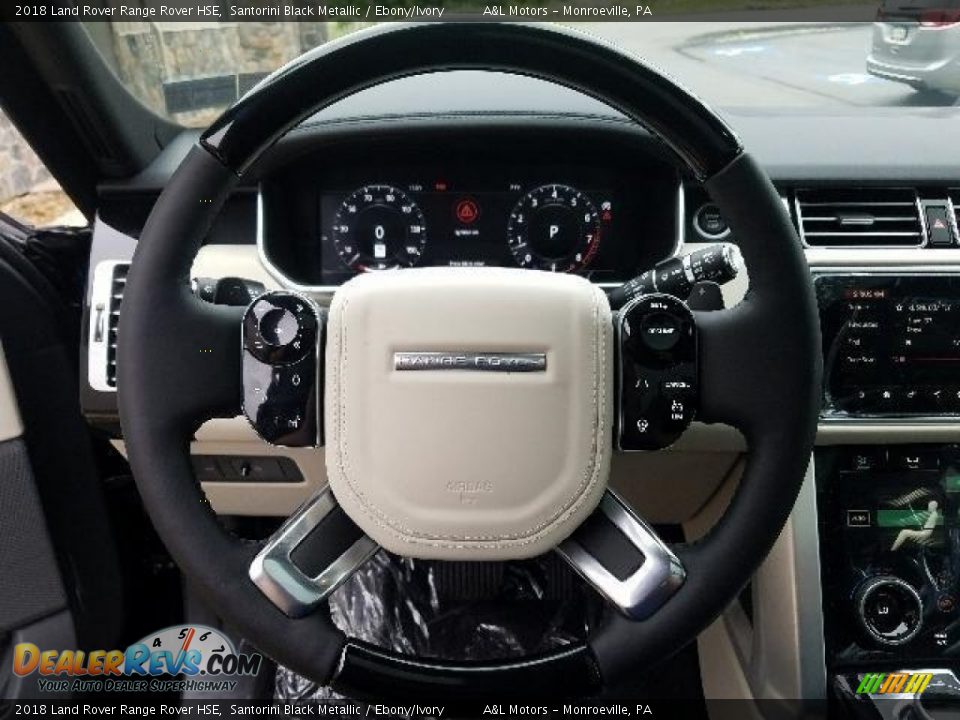 2018 Land Rover Range Rover HSE Santorini Black Metallic / Ebony/Ivory Photo #16