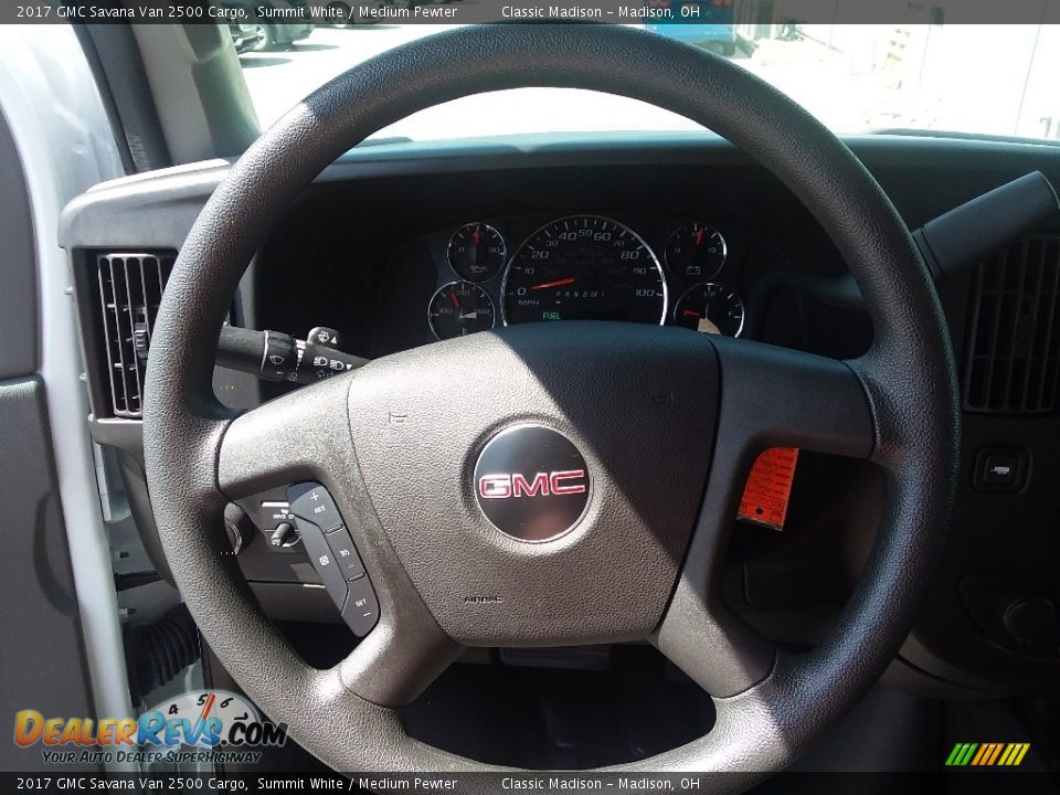 2017 GMC Savana Van 2500 Cargo Summit White / Medium Pewter Photo #9