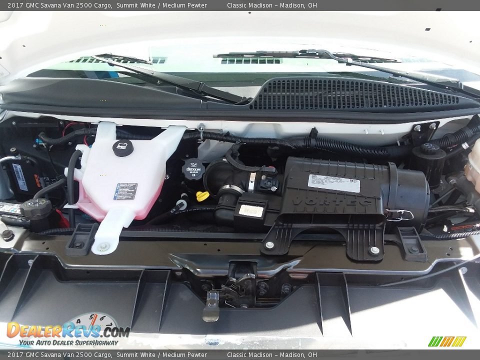 2017 GMC Savana Van 2500 Cargo Summit White / Medium Pewter Photo #12