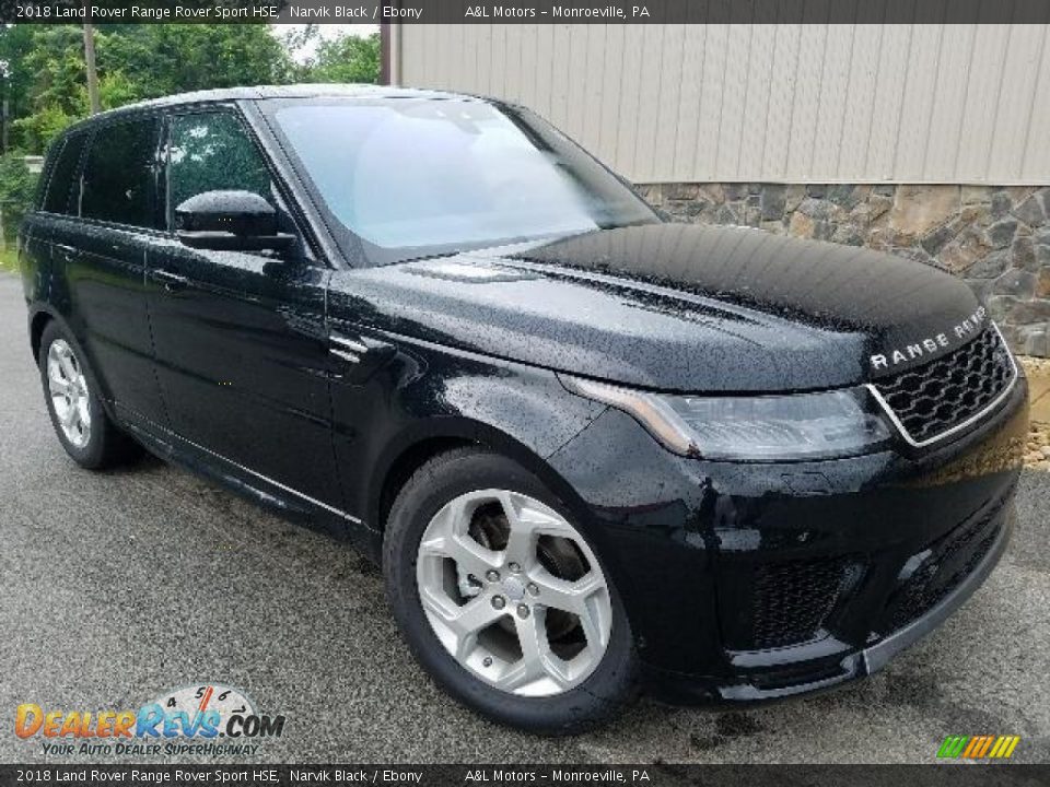 2018 Land Rover Range Rover Sport HSE Narvik Black / Ebony Photo #1