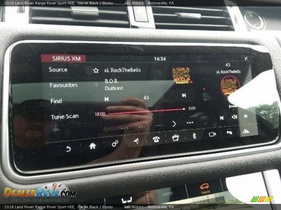 2018 Land Rover Range Rover Sport HSE Narvik Black / Ebony Photo #9